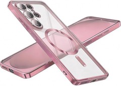 Glossy Luxury Slim Magnetic Case for Samsung Galaxy S26 Ultra, Camera Cover Blue
