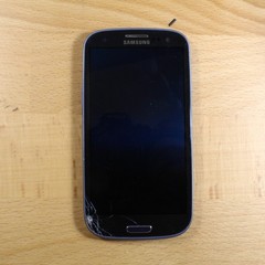 Samsung Galaxy S3 SPH-L710 Sprint Blue Smartphone For Parts #390