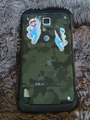 Samsung Galaxy S5 Active AT&T Black 5.1in 16MP 2GB RAM SM-G870A Camo Broken Back