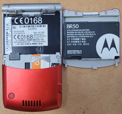 Motorola RAZR / Razor V3 – Red and Silver ( AT&T ) Flip Phone – Very Rare Color