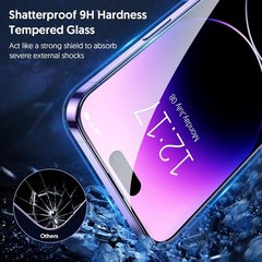 3+3 PCS Screen Protector & Camera Lens Protector for iPhone 14 Pro Max 6.7 Inch