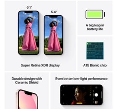 Straight Talk Apple iPhone 13, 128GB, Pink- Prepaid Smartphone [Locked to Straig