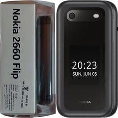 NEW Nokia 2660 Flip 4G Black 128MB + 48MB Dual-SIM Factory Unlocked GSM