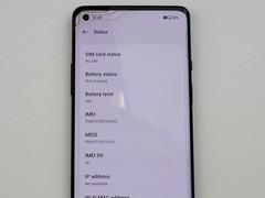 OnePlus 8 (IN2017) 128GB – Black (GSM Unlocked) (T-Mobile) – CRACKED – H7701