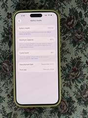 Apple Iphone 15 Plus 256GB Pink (Unlocked), Cracked Back, Battery 88%
