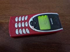 NOKIA 8210 RED WORKING CELL PHONE WITH CHARGER