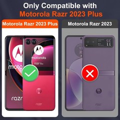 Motorola Razr Plus 2023 Case, Heavy Duty Shockproof with 360° Rotation Kickstand