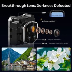 FOSSiBOT F107 PRO 5G Rugged Phone Android 15 Starlight Night Vision 28000mAh NFC
