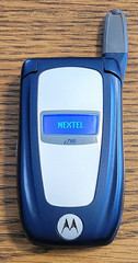 Motorola i760 – Blue and Silver ( Nextel ) Rare iDEN Flip Phone w/ 3 Games