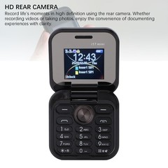 2G Flip Tiny Cell Phone LED Flashlight HD Camera For Seniors Excellent❀