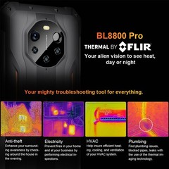 5G Blackview BL8800 Pro Rugged Phone Android Thermal Imaging Camera Waterproof