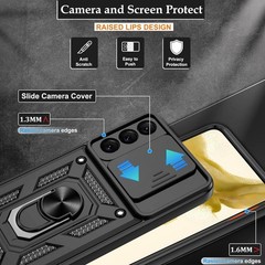 for Samsung Galaxy S22+ Plus Case Built in Kickstand Screen Protector Full Body