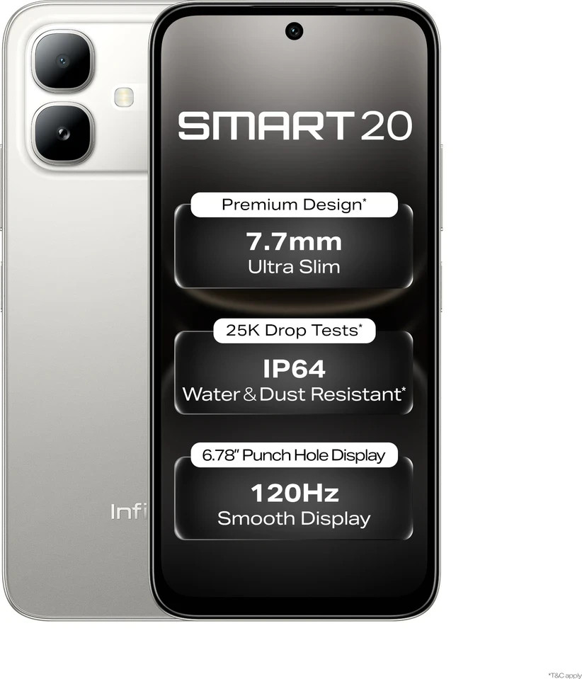 Infinix SMART 20 (TITANIUM, 128 GB 4 GB RAM) Helio G81 Ultimate Unlocked Phone.