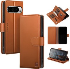 Wallet Case & Card Holder for Google Pixel 10 Pro 6.3 Inch RFID Blocking Light B
