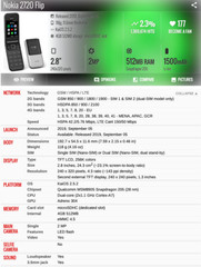 4G LTE Nokia 2720 Flip (2019) Original Dual SIM 4GB 512MB Cell Phone 2MP