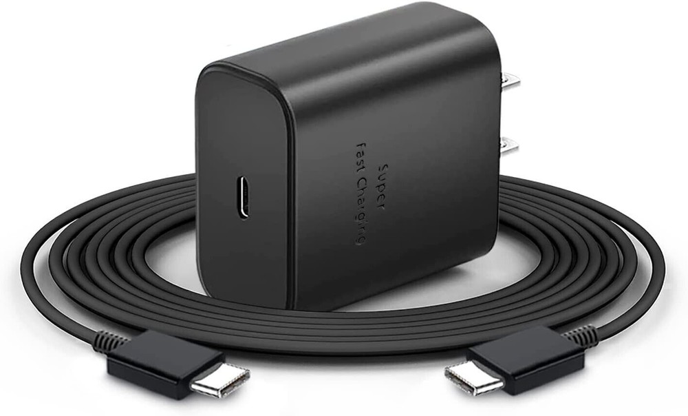 45W Super Fast Charger Wall Adapter Type C Cable For Samsung Galaxy S23 S22 S21