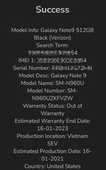 Samsung Galaxy Note9 512GB Midnight Black (Verizon) SM-N960U