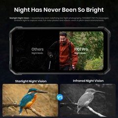 FOSSiBOT F107 PRO 5G Rugged Phone Android 15 Starlight Night Vision 28000mAh NFC