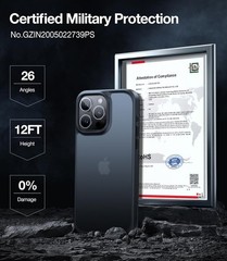 4PCS Shockproof Case for iPhone 15 Pro Max 6.7 Inch Military Grade Anti-Scratch