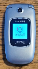 Samsung Jitterbug Plus SCH-R220 – Gray ( GreatCall ) Cellular CDMA Flip Phone