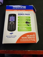 Samsung T105G Tracfone Prepaid GSM Basic Cell Phone Black NEW OPEN BOX