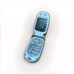 Motorola V547 – Vintage Shell Cell Phone – Silver – Working