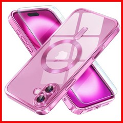 For iPhone 16 Plus Case With Military Grade Drop Proof Protective Cover Hot Pink