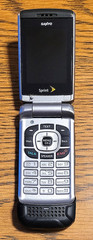 Sanyo PRO-200 – Silver and Black ( Sprint ) Super Rare Cellular Flip Phone