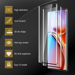 Motorola Moto Edge+ 2023 3-Pack Tempered Glass Screen Protectors, Anti-Fingerpri