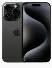 Apple iPhone 15 Pro Smartphone Black Bar Style iOS 48MP Rear Camera