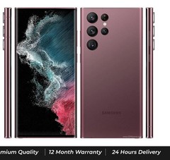 New Sealed Samsung Galaxy S22 Ultra 5G SM-S908U1 128GB eSIM Burgundy GSM CDMA