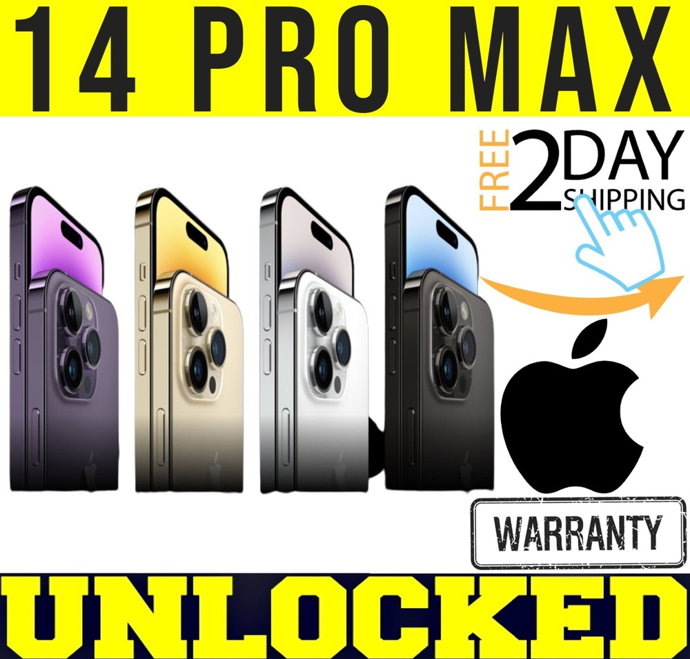 APPLE IPHONE 14 PRO MAX 128GB 256GB 512GB (FACTORY UNLOCKED) ALL COLORS ✤O/B✤