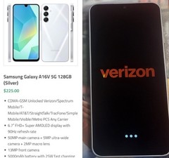 Samsung Galaxy A16V 5G – 128 GB – Light Gray (Verizon) Visible/T-Mobile/AT&T