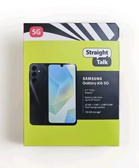 Straight Talk Samsung Galaxy A16 (5G) 128GB, Black Prepaid Smart Phone 🆕