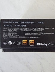 Xiaomi MIX Fold 3 Foldable Smartphone 16GB RAM 512GB Black Dolby Vision