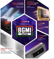 New Infinix GT 30 Pro 5G+ 8GB RAM GLOBAL VERSION-White “NO TARIFFS IN USA”