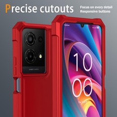 For TCL K32/K33 5G 2025 Phone Case with Tempered Glass Screen Protector,Slim Sof