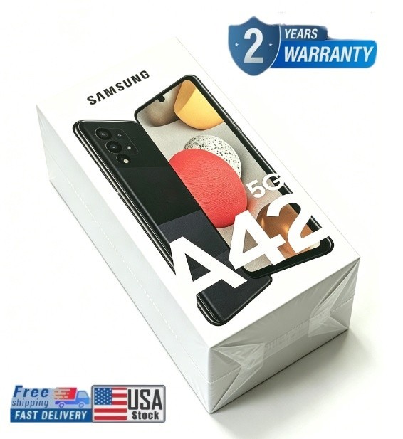 New Sealed Samsung – Galaxy A42 5G 128GB – Black Factory Unlocked US STORE
