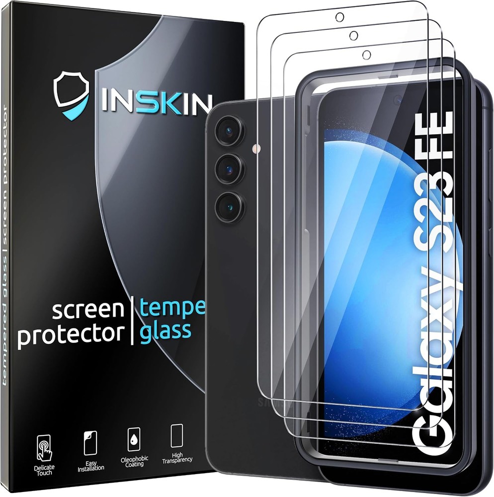 3-Pack Tempered Glass Screen Protectors for Samsung Galaxy S23 FE 5G 6.4 Inch