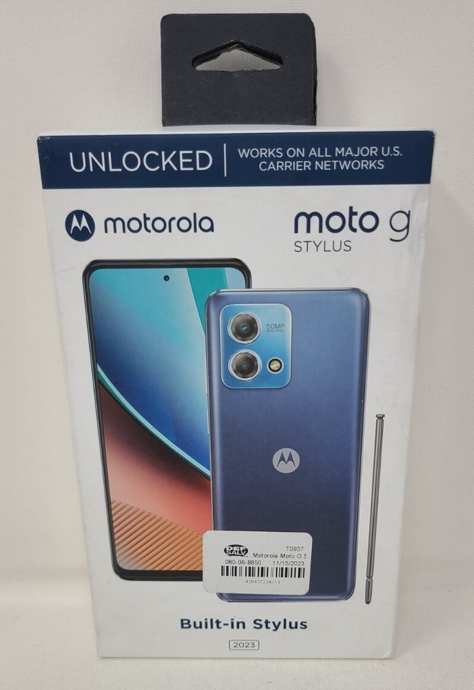 Motorola Moto G Stylus 2023 Unlocked 64GB XT2317-2 Midnight Blue. New-Sealed