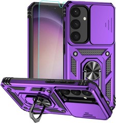 Samsung Galaxy S25 Plus Case, Rubber Bumper Hard Plastic Phone Case with Kicksta