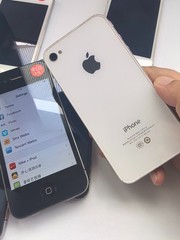 Apple iPhone 4 8-16-32GB ios7 Black/White Factory Unlocked Good Condition