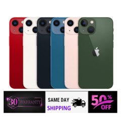 Apple iPhone 13 Unlocked 128GB/256GB/512GB – Midnight, Pink, Green – Fair Cond.