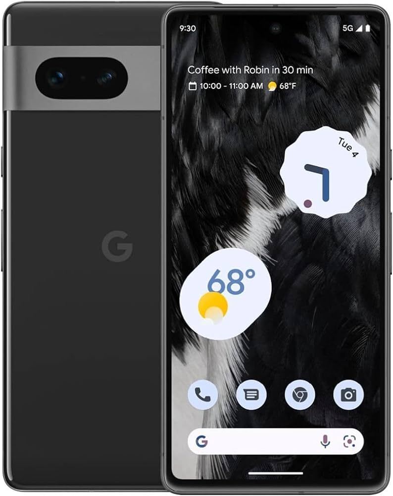 Google Pixel 7 GQML3 Unlocked 128GB Obsidian A Medium Burn
