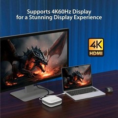 j5create – USB-C 4K Speakerphone Docking Station – Gray