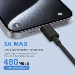 2Pack 10FT USB to USB C Fast Charging Cable for iPhone 17 16 15 Charger Cord