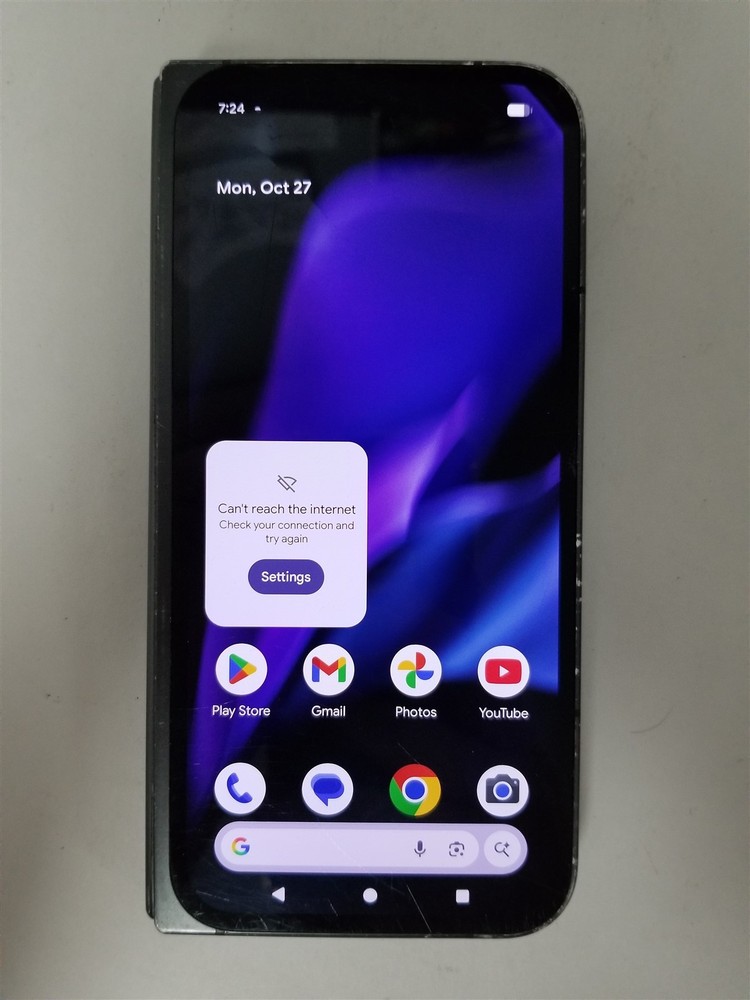 Google Pixel 9 Pro Fold 256GB Black GGH2X (Unlocked) Damaged zD2126