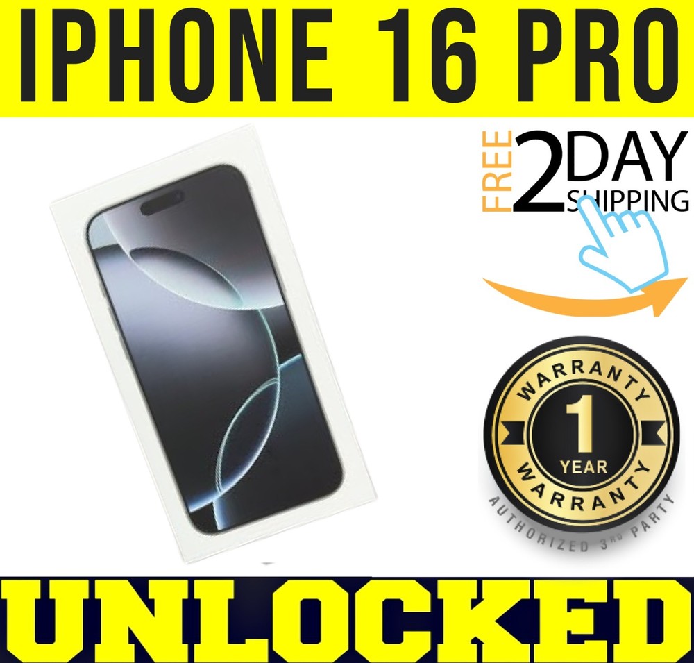 APPLE IPHONE 16 PRO 1TB WHITE TITANIUM (UNLOCKED) ✅1 YEAR WARRANTY✅❖SEALED❖