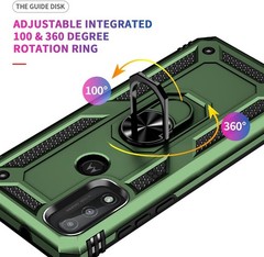 [1+1 PCS] Case & HD Screen Protector for Moto G Pure & Moto G Power 2022 Militar
