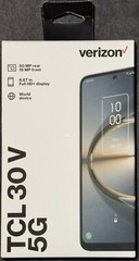 New Verizon TCL 30 V 5G, 128 GB, Black- Prepaid Smartphone [Locked to Verizon ]